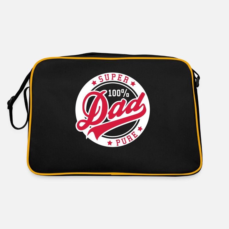 100 pour cent pur SUPER PAPA 2C Sac Retro