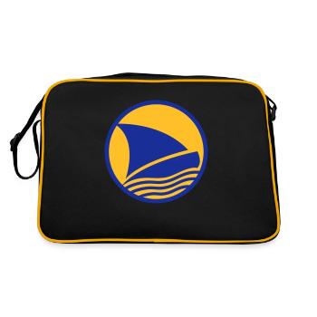 Sailingboat Logo - Sac Retro - noir/or - Dos