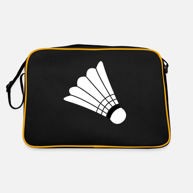 Badminton - Retro Tasche - Schwarz/Gold