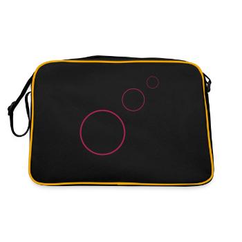 Circle, round, ellipse, circles, vector, round circle - Retro Bag - black/gold - Back