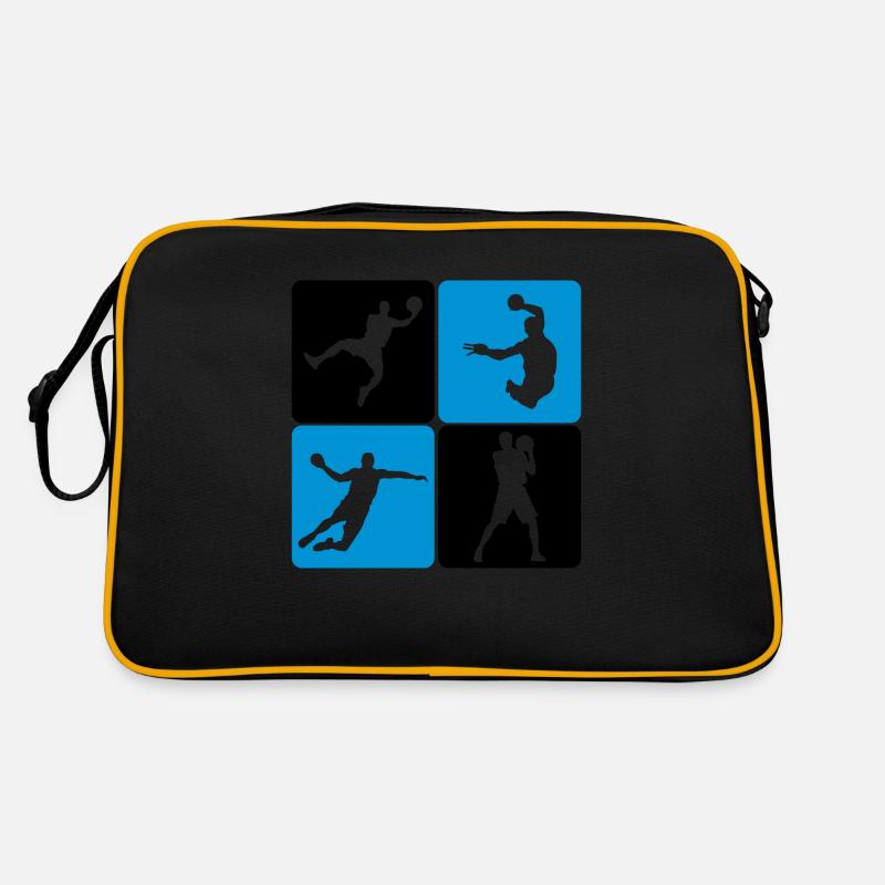 Handball Player Retro Tasche