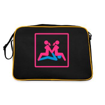 Kamasutra - Menage a Trois (FMF) - Sac Retro - noir/or - Dos