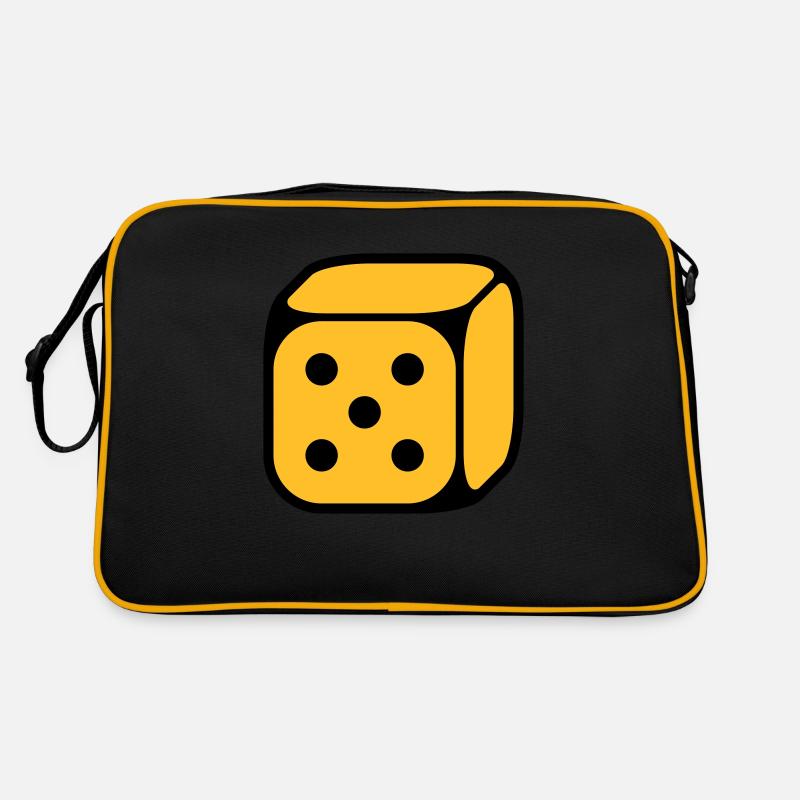 Dice With Number 5 (Five / 2C) Retro Bag