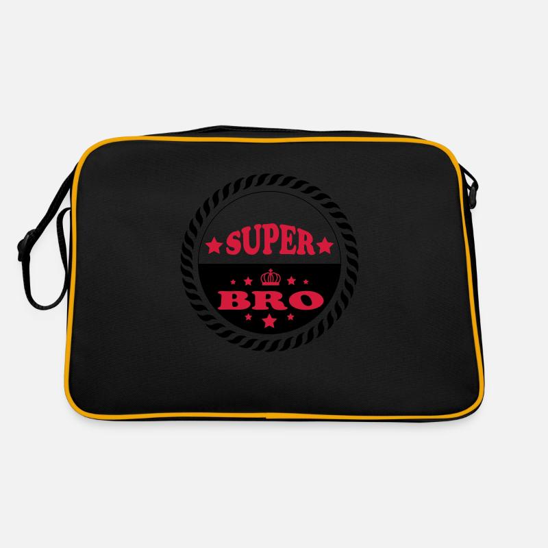 Super bro 111 - Retro Bag - black/gold