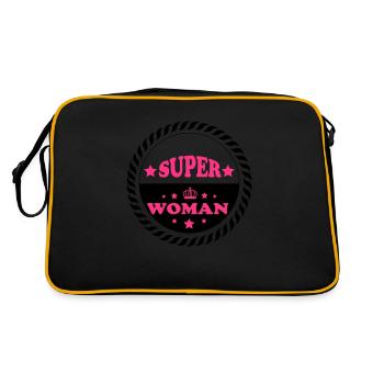 Super woman - Sac Retro - noir/or - Dos