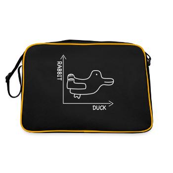 optical Ilusion - Retro Bag - black/gold - Back