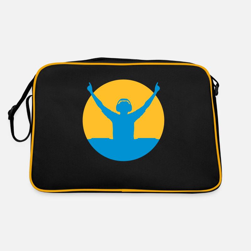Conception de DJ silhouette Sac Retro