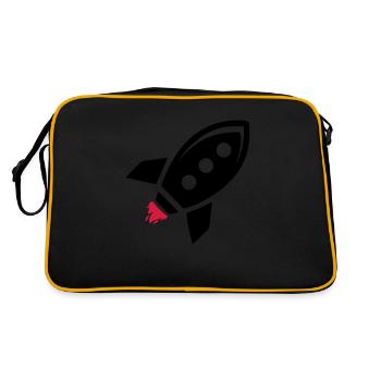 Rocket - Retro Bag - black/gold - Back