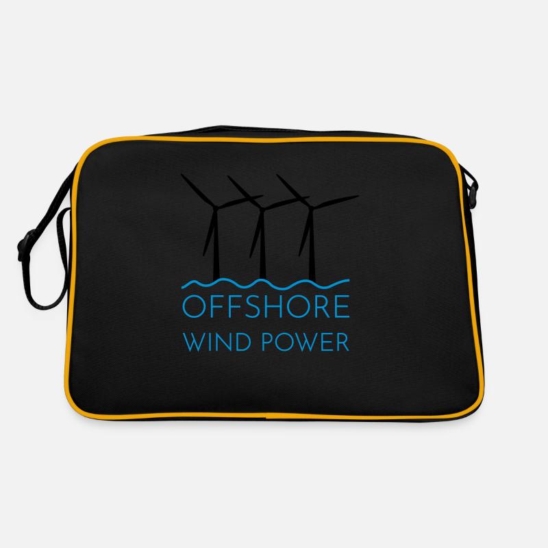 Offshore Windrad Retro Tasche