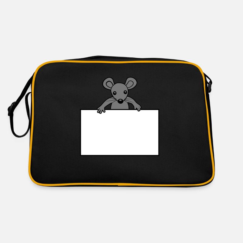 Souris avec bouclier Sac Retro