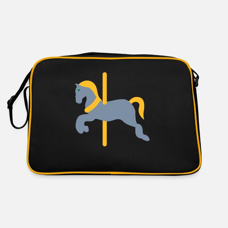 Karussellpferd - Pferde - Geschenkidee - Kinder Retro Tasche