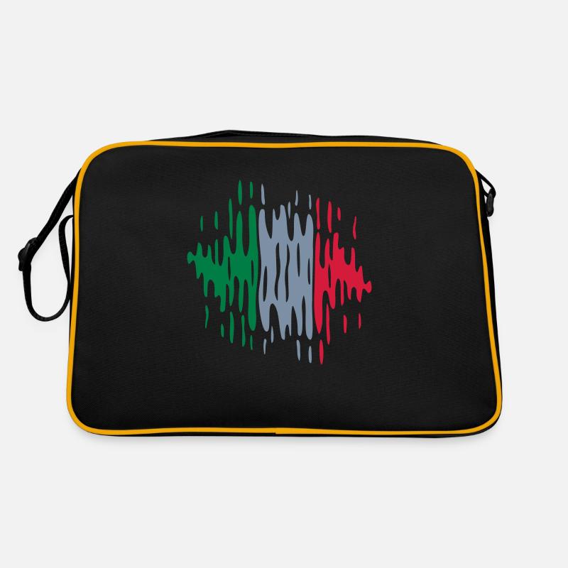 Vagues du drapeau de l’Italie Sac Retro