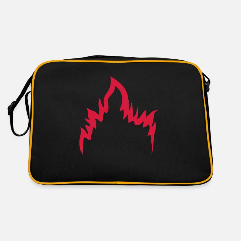 Flammen cool Design Retro Tasche