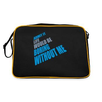vie ennuyeuse sans moi - Sac Retro - noir/or - Dos