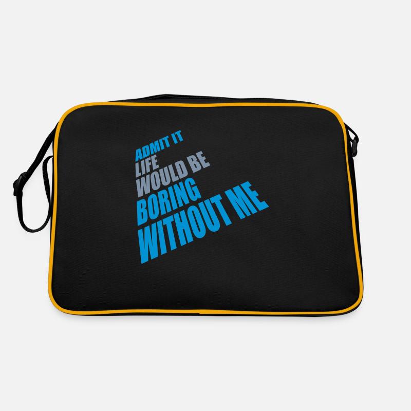 vie ennuyeuse sans moi Sac Retro