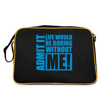 vie ennuyeuse sans moi - Sac Retro - noir/or - Dos