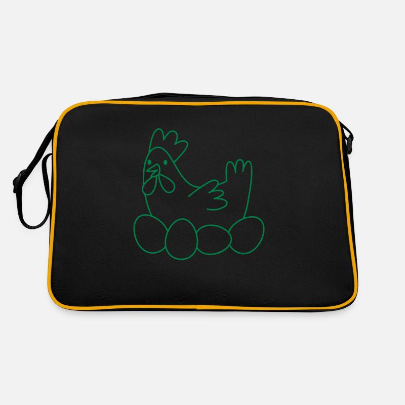Chook de poulet avec des œufs Sac Retro