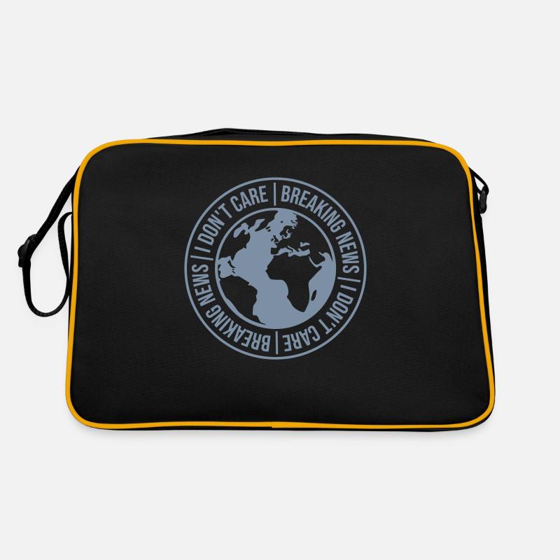 Breaking news don't care Retro Bag