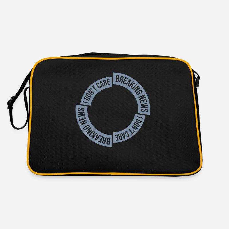Breaking news don't care Retro Bag
