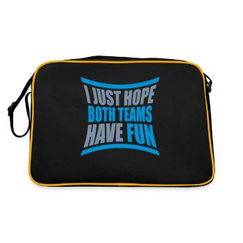 Both Teams Have Fun - Retro Tasche - Schwarz/Gold - Hinten