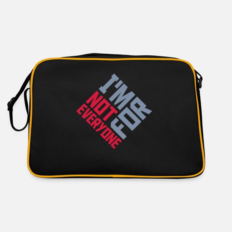 Je ne suis pas pour tout le monde Sac Retro