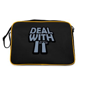 Cool Deal with it - Retro Bag - black/gold - Back
