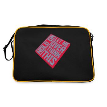 Let me overthink this - Retro Bag - black/gold - Back