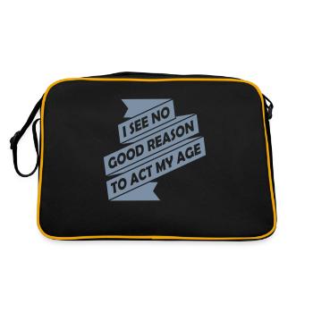 to act my age - Retro Bag - black/gold - Back