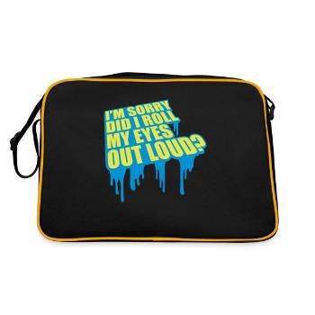Roulez mes yeux - Sac Retro - noir/or - Dos