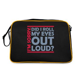 Roulez mes yeux - Sac Retro - noir/or - Dos