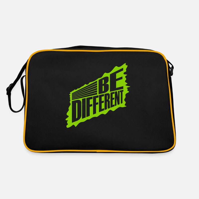Soyez différent Logo Design Sac Retro