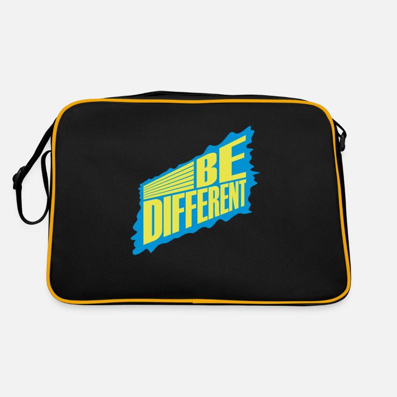 Be different Logo Design Retro Bag