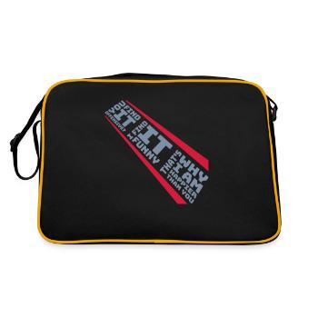 You find it offensive - Retro Bag - black/gold - Back