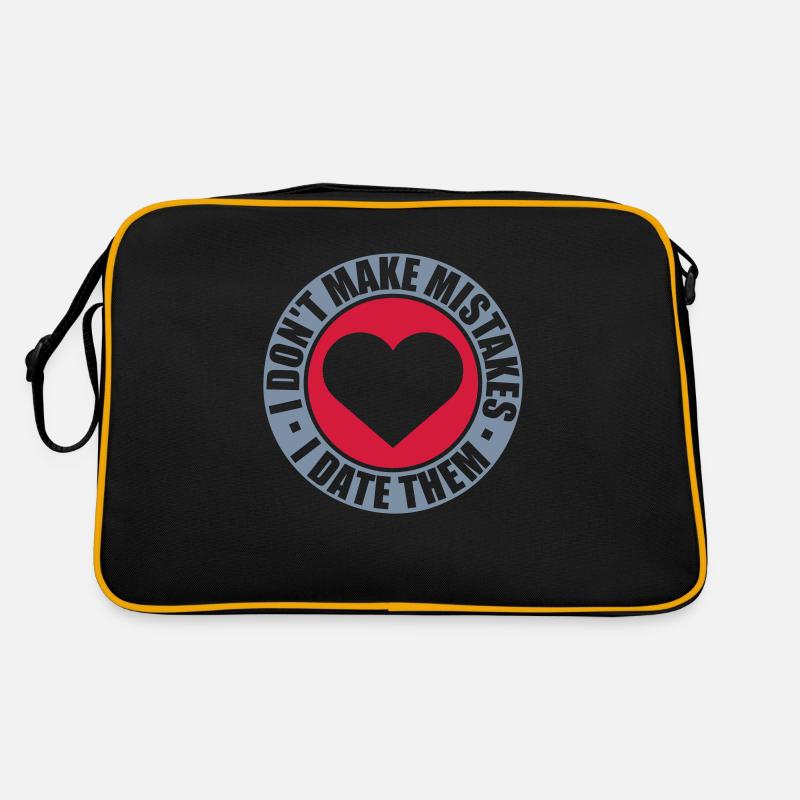 Date Mistakes Zitat Logo Retro Tasche