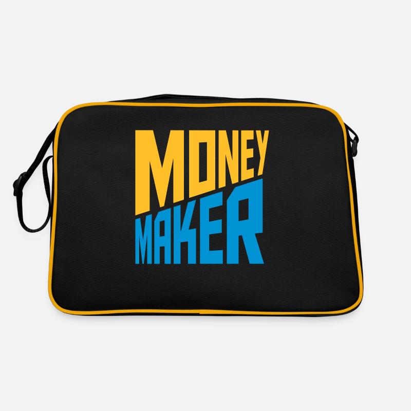 Text Money Maker Successful Retro Bag