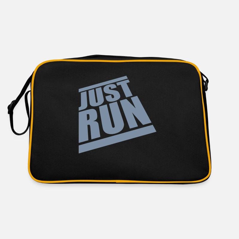Sportler Just Run Balken Retro Tasche