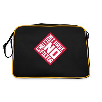 attention pas de citation de filtre - Sac Retro - noir/or - Dos