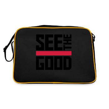 see the good quote - Retro Bag - black/gold - Back