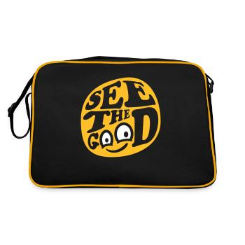 see the good quote - Retro Bag - black/gold - Back