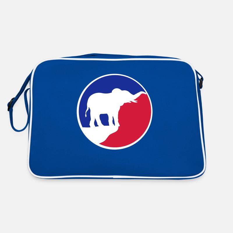 Elephant Silhouette Cliff Moon Sac Retro