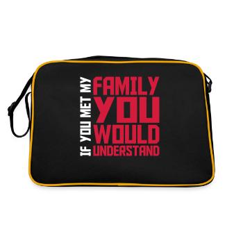 you would understand quote - Retro Bag - black/gold - Back