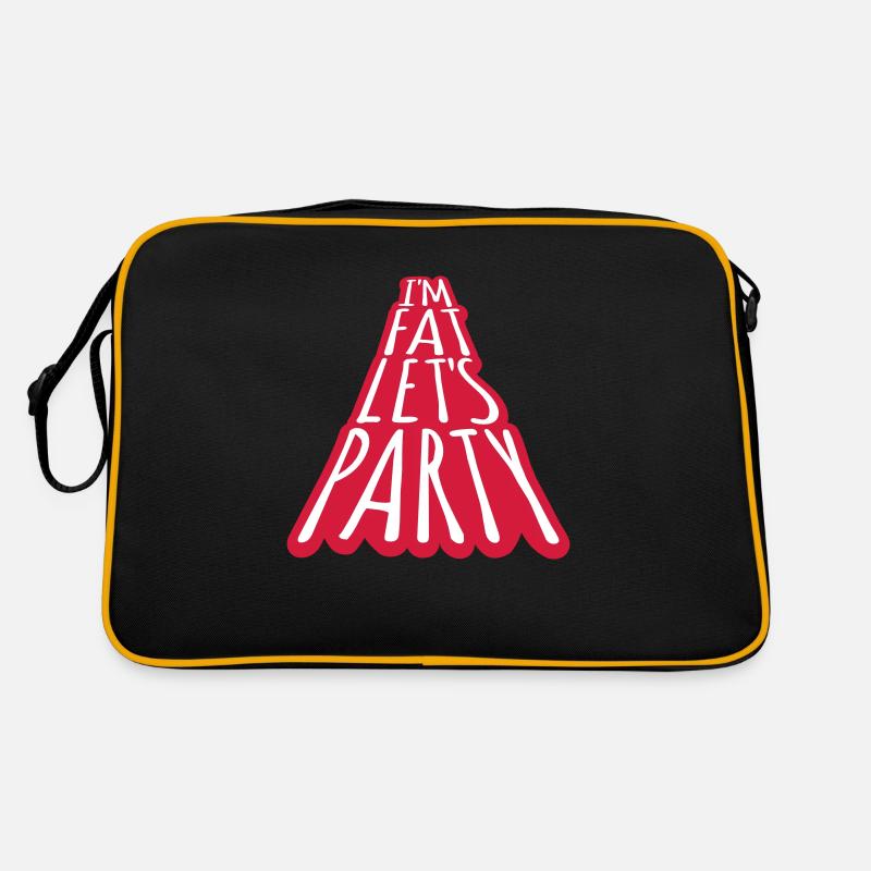 at the fat lets party Retro Bag