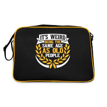 being old people age - Retro Bag - black/gold - Back