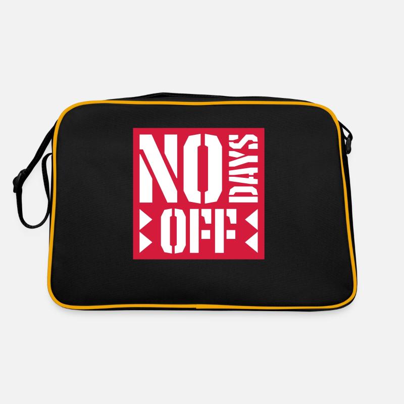 no days off quote Retro Bag