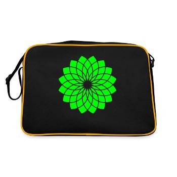 Emerald Lotus - Retro Bag - black/gold - Back
