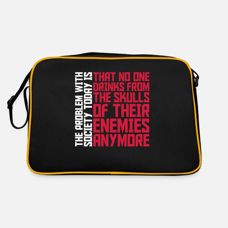 drinks from enemies skulls Retro Bag