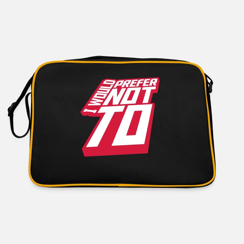 Je préfère ne pas Sac Retro