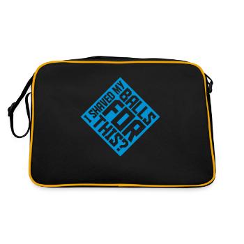 Je me suis rasé les couilles - Sac Retro - noir/or - Dos