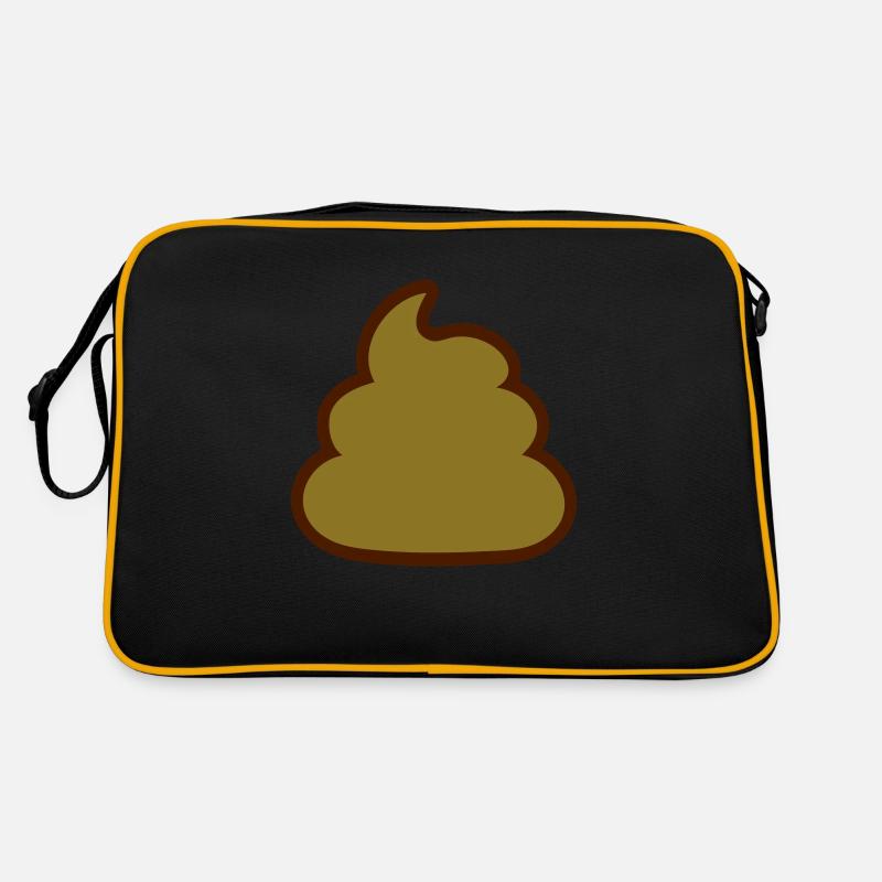 Shit pile disgusting icon Retro Bag