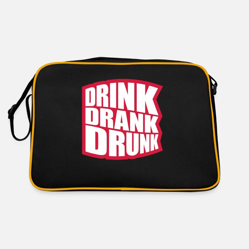 drink drank drunk quote Retro Bag